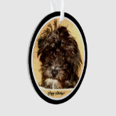Schnoodle Acryl Cirkel Ornament (voorkant)