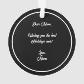 Schnoodle Acryl Cirkel Ornament (achterkant)