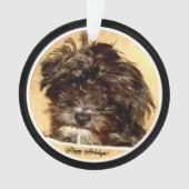 Schnoodle Acryl Cirkel Ornament (voorkant)
