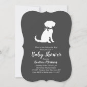 Schnoodle Dog Baby shower Neutraal Kaart (Voorkant)