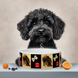 Schnoodle Dog Bowl met Bone & Ball Voerbakje