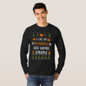 Schnoodle Dog Owner Dog Ugly Christmas Sweater T-shirt (Voorkant volledig)