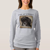 Schnoodle Hond Dames Sweatshirt (Voorkant)