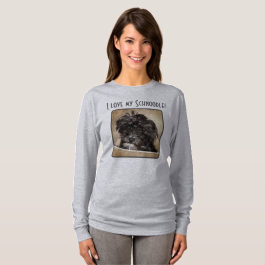 Schnoodle Hond Dames Sweatshirt (Voorkant volledig)