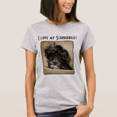 Schnoodle Hond Dames T-Shirt (Voorkant)