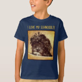 Schnoodle Hond Jongens Navy T-Shirt (Voorkant)