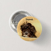 Schnoodle-hondenknop Ronde Button 3,2 Cm (Voorkant /achterkant)