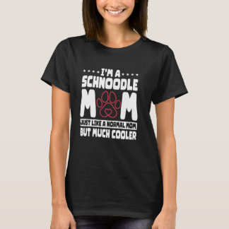 Schnoodle Hondenliefhebber Mom Bont Ouder Fokker M T-shirt