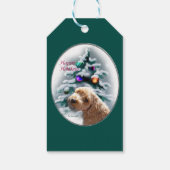 Schnoodle kerst cadeaulabel (Achterkant)