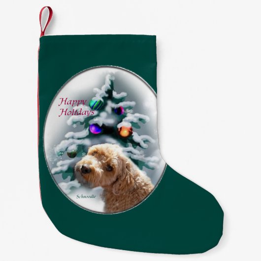 Schnoodle kerst kleine kerstsok (Voorkant)