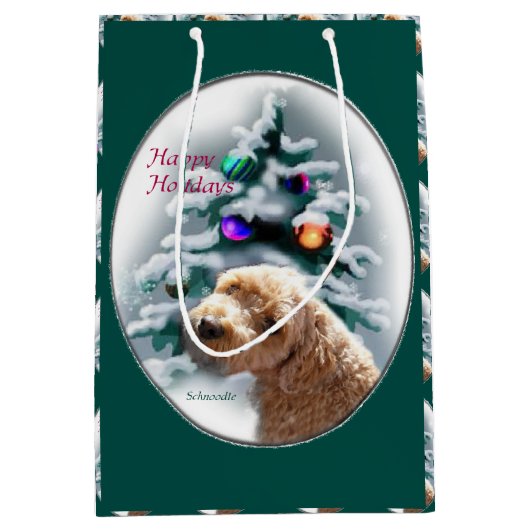 Schnoodle kerst medium cadeauzakje (Voorkant)
