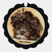 Schnoodle Papier Ornament Kaart (Voorkant)