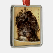 Schnoodle Premium Vierkantige Ornament (Rechts)