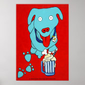 "SCHNOOK'S ROOT BEER FLOAT" Dog Art Print (Voorkant)