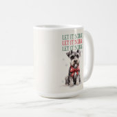 Schnuazer Funny Dog Pun Christmas Coffee Mok (Voorkant rechts)