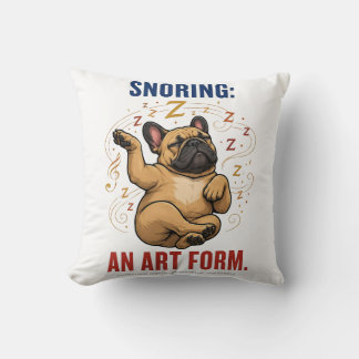 Schnurken is een kunstvorm Grappige Franse humor Kussen
