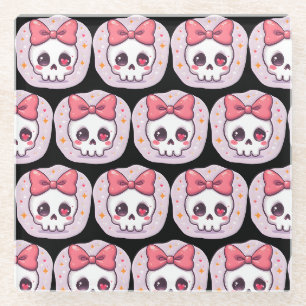 Schoedel Cute Pastel Goth met Strik Glazen Onderzetter