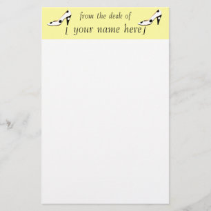 Schoeglade Kute Stationery Design Yellow Briefpapier