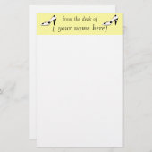 Schoeglade Kute Stationery Design Yellow Briefpapier (Voorkant / Achterkant)