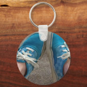 schoeisel blauw sleutelhanger (Voorkant)