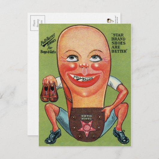 schoeisel en Briefkaart (Voorkant / Achterkant)