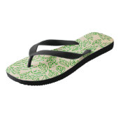 Schoeisel met natuurgetrouw bladpatroon teenslippers (Schuin)