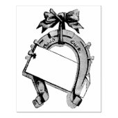 schoeisel voor eenhoevige eenhoevigen Kunststempe Rubberstempel (Afrduk)