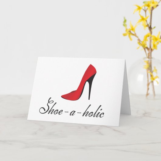 Schoel-a-holic Kaart (Gele Bloem)