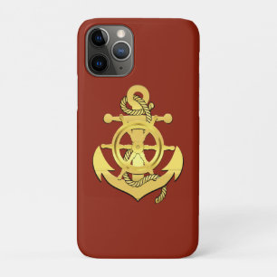 Schoel-/ankerbaksteen/goud van het zeeschip Case-Mate iPhone case