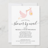 Schoen door Mail Sprinkle Pink Baby Girl Kaart (Voorkant)