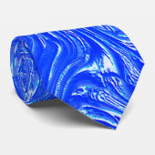 Schoen gekromd tot korrelige sporen, heldere blauw stropdas (Opgerold)