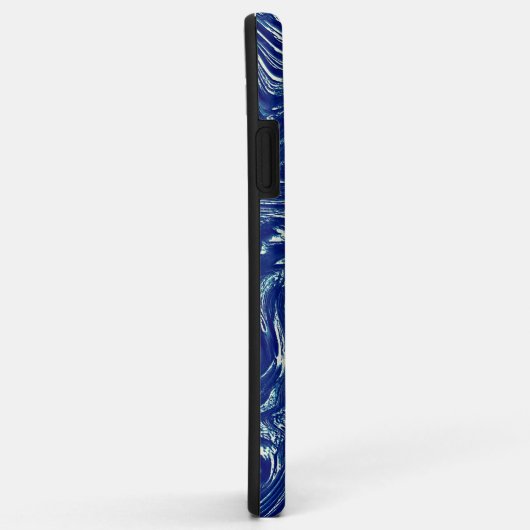 Schoen getextureerd metallisch blauw Case-Mate iPhone case (Achterkant/rechts)