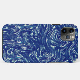 Schoen getextureerd metallisch blauw Case-Mate iPhone case