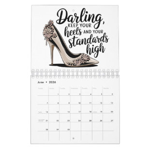 Schoen Hoge Hakken Stiletto Meisjesachtig Vrouwen Kalender