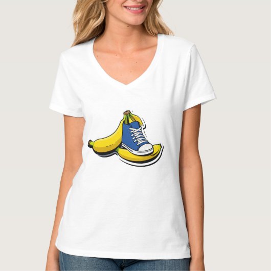 Schoen met bananen t-shirt (Voorkant)
