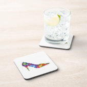 Schoen met kleurrijke cirkels drankjes onderzetter (Rechterzijde)