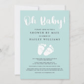 Schoen per post Oh Baby Feet Light Mint White Kaart (Voorkant)