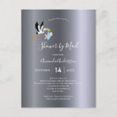 Schoen per post-ooievaar briefkaart (Voorkant)