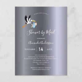 Schoen per post-ooievaar briefkaart