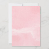 Schoen per post roze gouden Valentijnsdag baby Kaart (Achterkant)