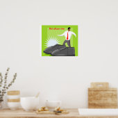 Schoen poster-kick off je schoenen poster (Keuken)