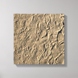 Schoen prints in het Zand