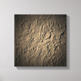 Schoen prints in het Zand