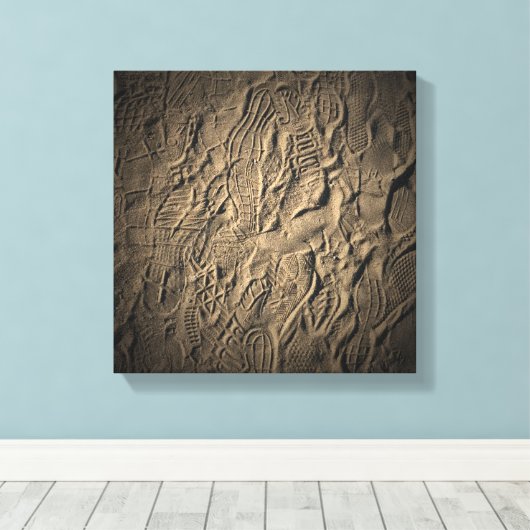 Schoen prints in het Zand (Insitu (Houten vloer))