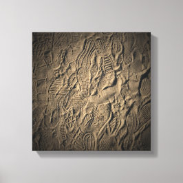 Schoen prints in het Zand