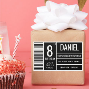 Schoen Sneaker Doos Label, Sneaker Bal Favor Rechthoekige Sticker