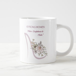 Schoen, stijl, mok, sterke vrouwen grote koffiekop