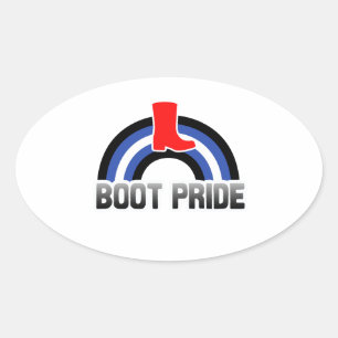 Schoen trots ovale sticker