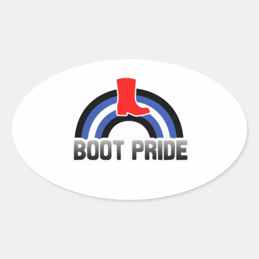 Schoen trots ovale sticker (Voorkant)
