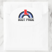 Schoen trots ovale sticker (Tas)
